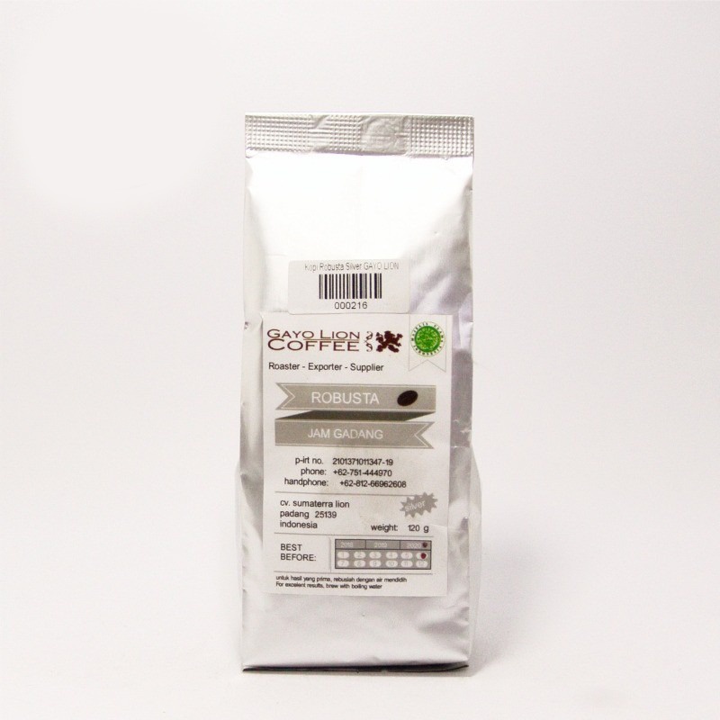 

Kopi Gayo Lion Coffee Robusta Jam Gadang / SILVER