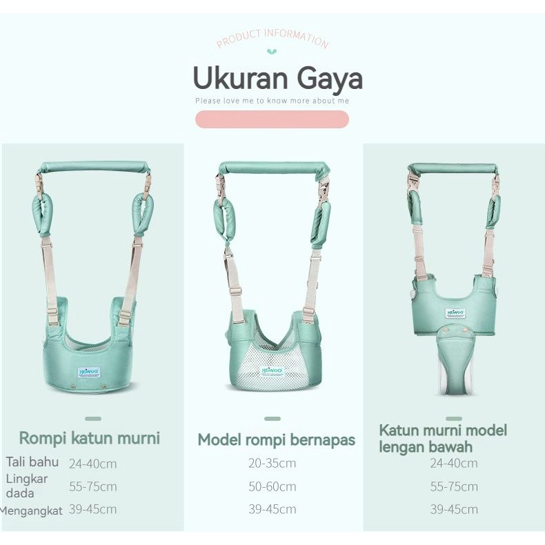 MOMO Alat bantu jalan bayi UK / Happywalk carrier / alat tuntun jalan bayi / alat bantu belajar jalan