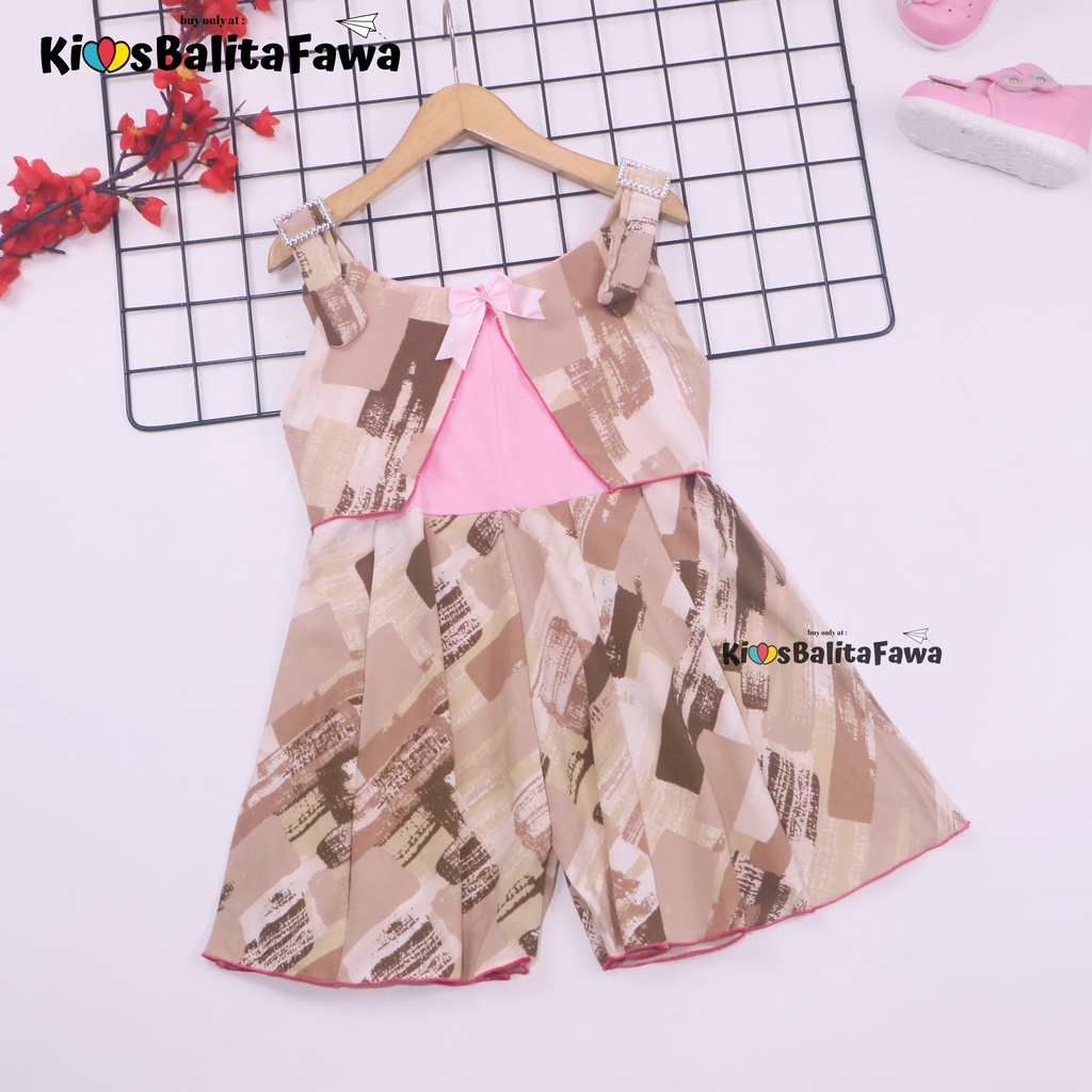 Overall Jessy uk 3-4 Tahun / Dres Anak Perempuan Murah Bahan Katun Adem Gaun Import Baju Kensi Cewek