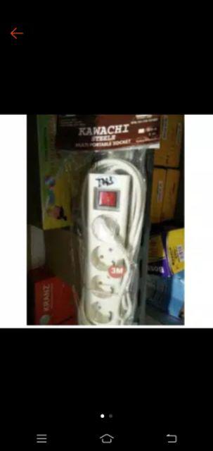 Stop Kontak 4 Lubang + Kabel Panjang 3 Meter