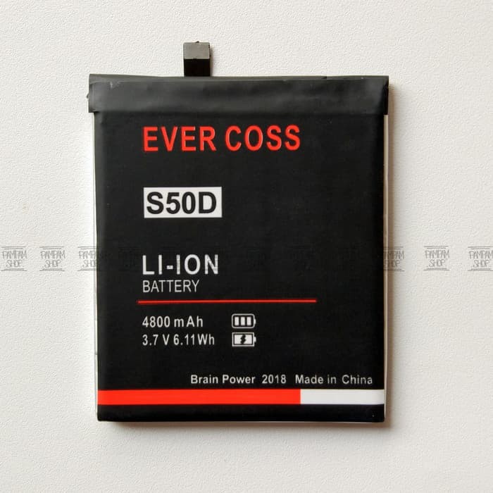 BARU  Baterai Evercoss Genpro X S50D Double Power Original OEM Batre HP Ori