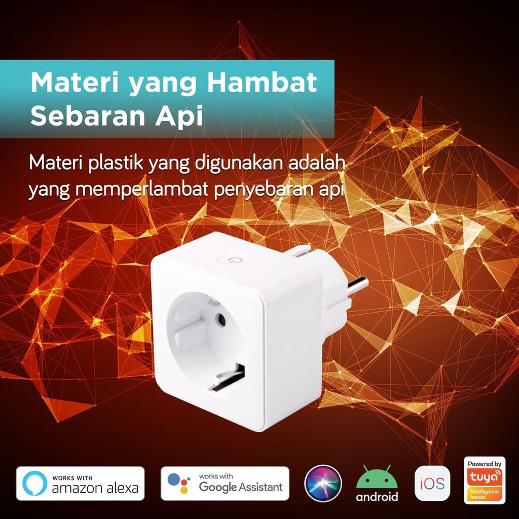 Bardi Smart Plug WiFi Wireless IOT Colokan Steker Colokan Pintar On OFF otomatis