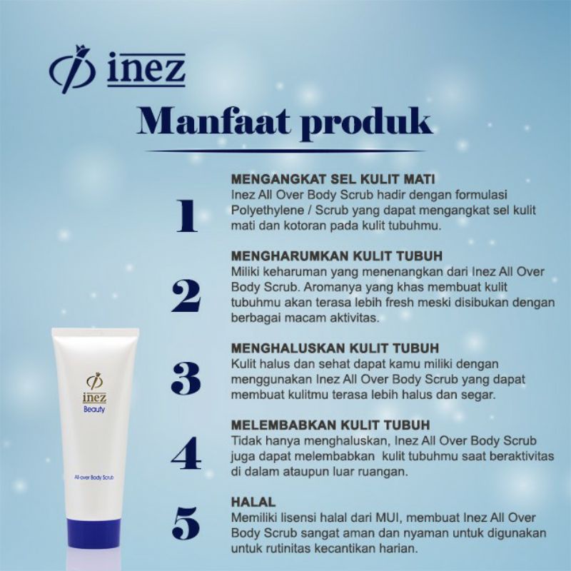 INEZ All Over Body Scrub | Lulur Badan