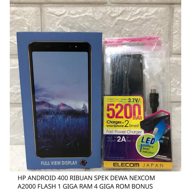 Hp Android 400 Ribuan Spek Dewa Nexcom A2000 Flash 1 Giga Ram 4 Giga Rom Bonus Power Bank Shopee Indonesia