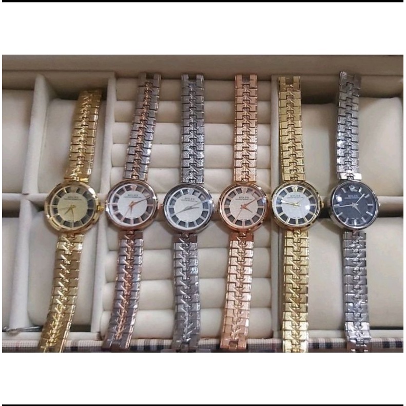 Jam Tangan Wanita Rolex Oyster Rantai Super Free Box original