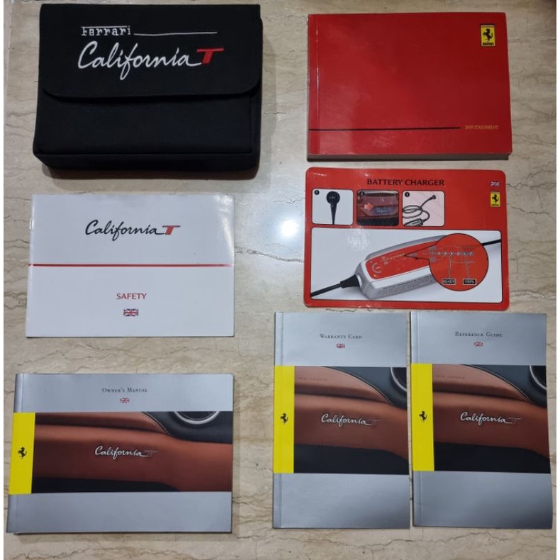 

Buku Panduan Safety Warranty Card Service Manual Book Ferrari California T