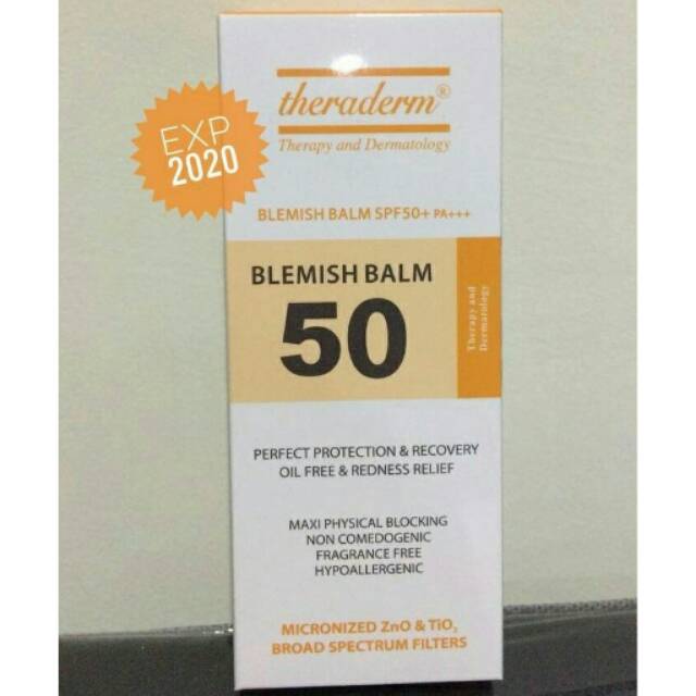 BB Cream Sunblock SPF 50 Theraderm/Berminyak/Jerawat/Sensitif