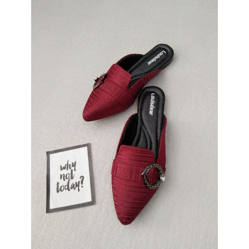 LOUISDEAR sendal flat satin O B62