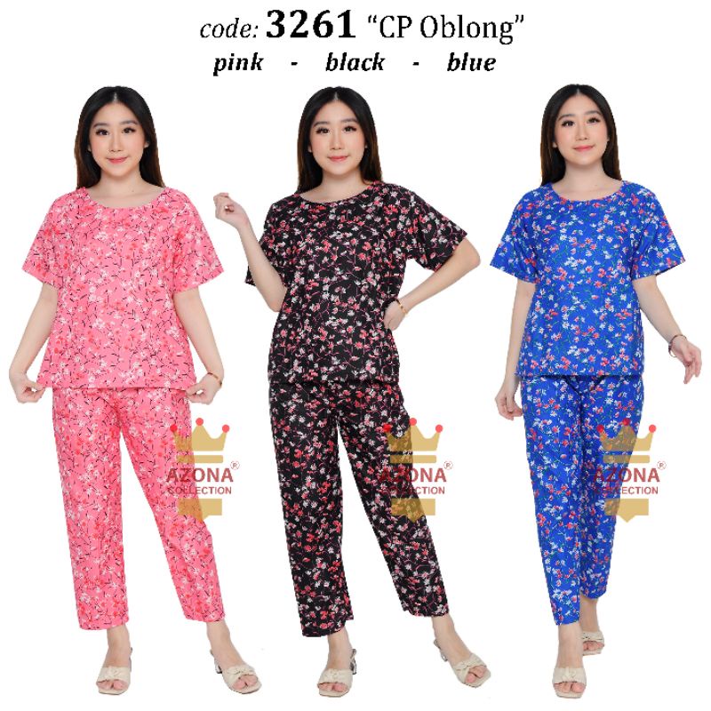 Dtree . baju tidur piyama dewasa cp oblong motif bunga Lily new / baju tidur dewasa katun eropa