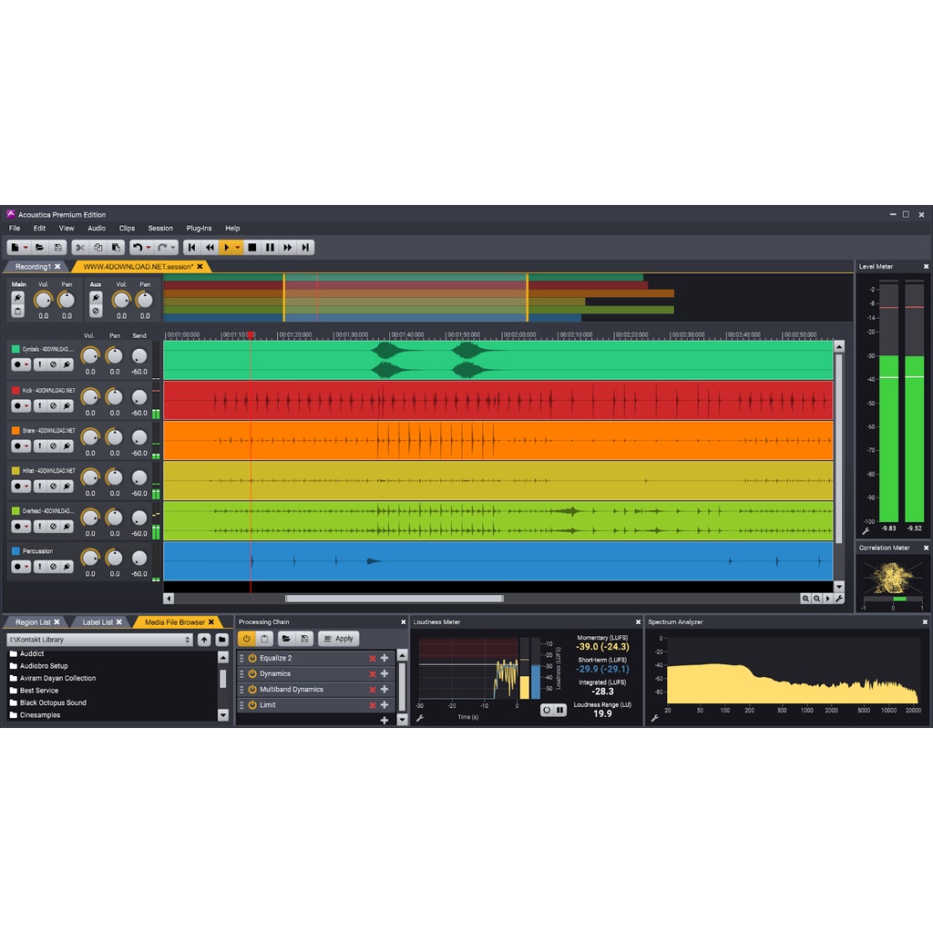 License ACOUSTICA 7.4.14 Terbaru 2023 Edit Audio Mixing Premium Edition Lifetime