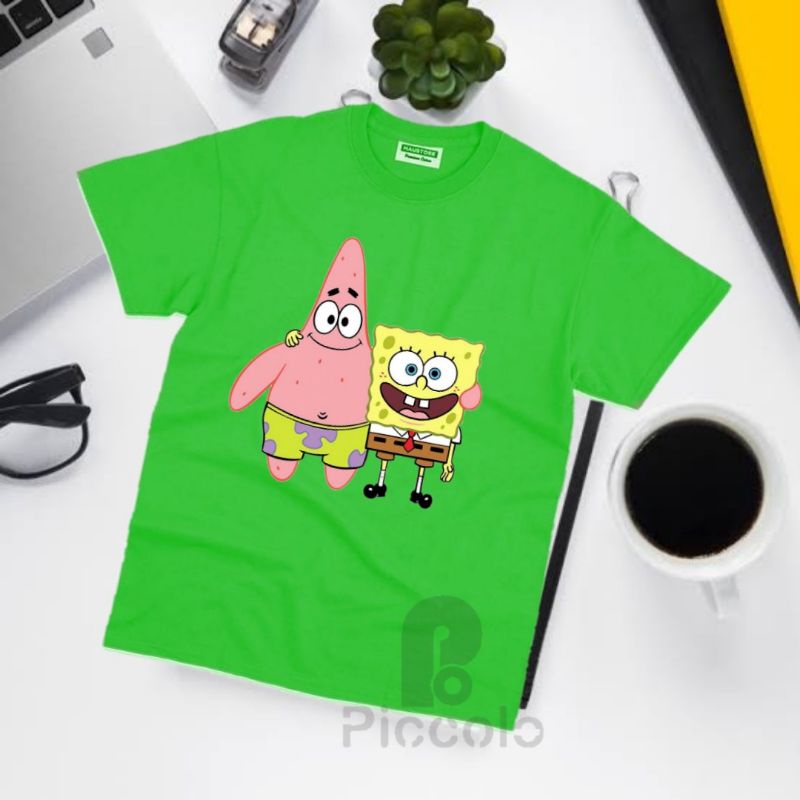 kaos anak spongbob bahan premium