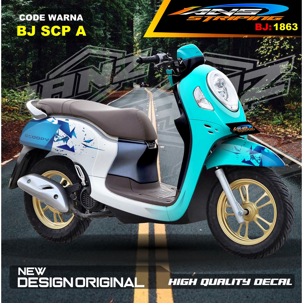 STICKER FULL BODY SCOOPY / STICKER ALL NEW SCOOPY / STIKER FULL BODY SCOOPY TERMURAH / STIKER MOTOR SCOOPY / STIKER MOTOR