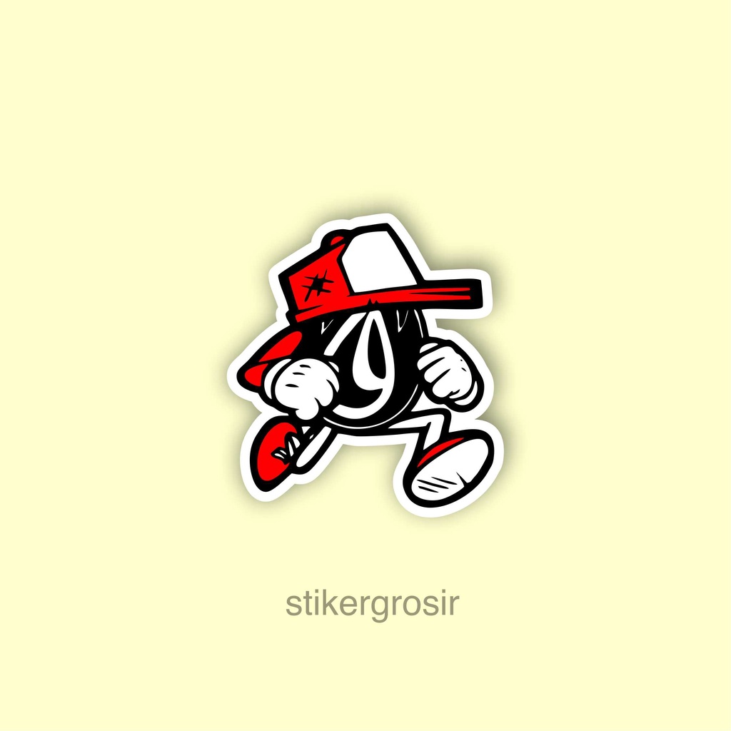 Stiker Sticker Crooz Green RED Black White Case Phone Logo Brand Skate Surf Band Aesthetic Termurah 