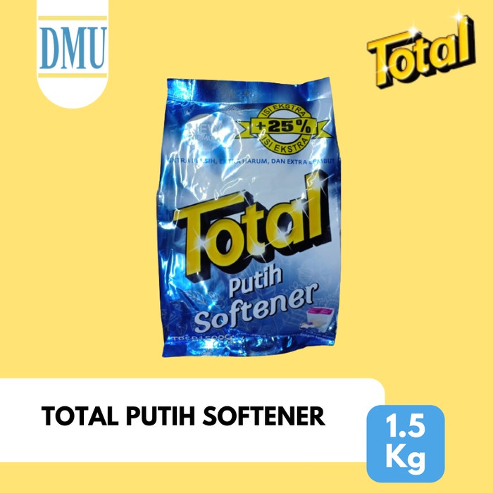 Sabun Detergent Bubuk Total Putih Softener 1.5Kg