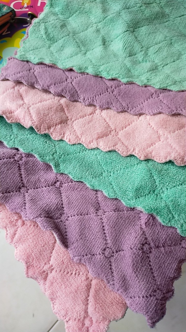 Kain Lap 2 Sisi Size 30x30 Lebih Tebal/kain Lap Dapur