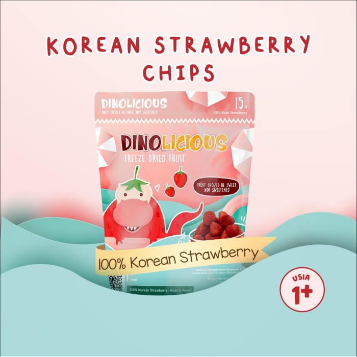 Dinolicious Freeze Dried Fruit / Buah Kering - 15gr (Tersedia Varian Rasa)