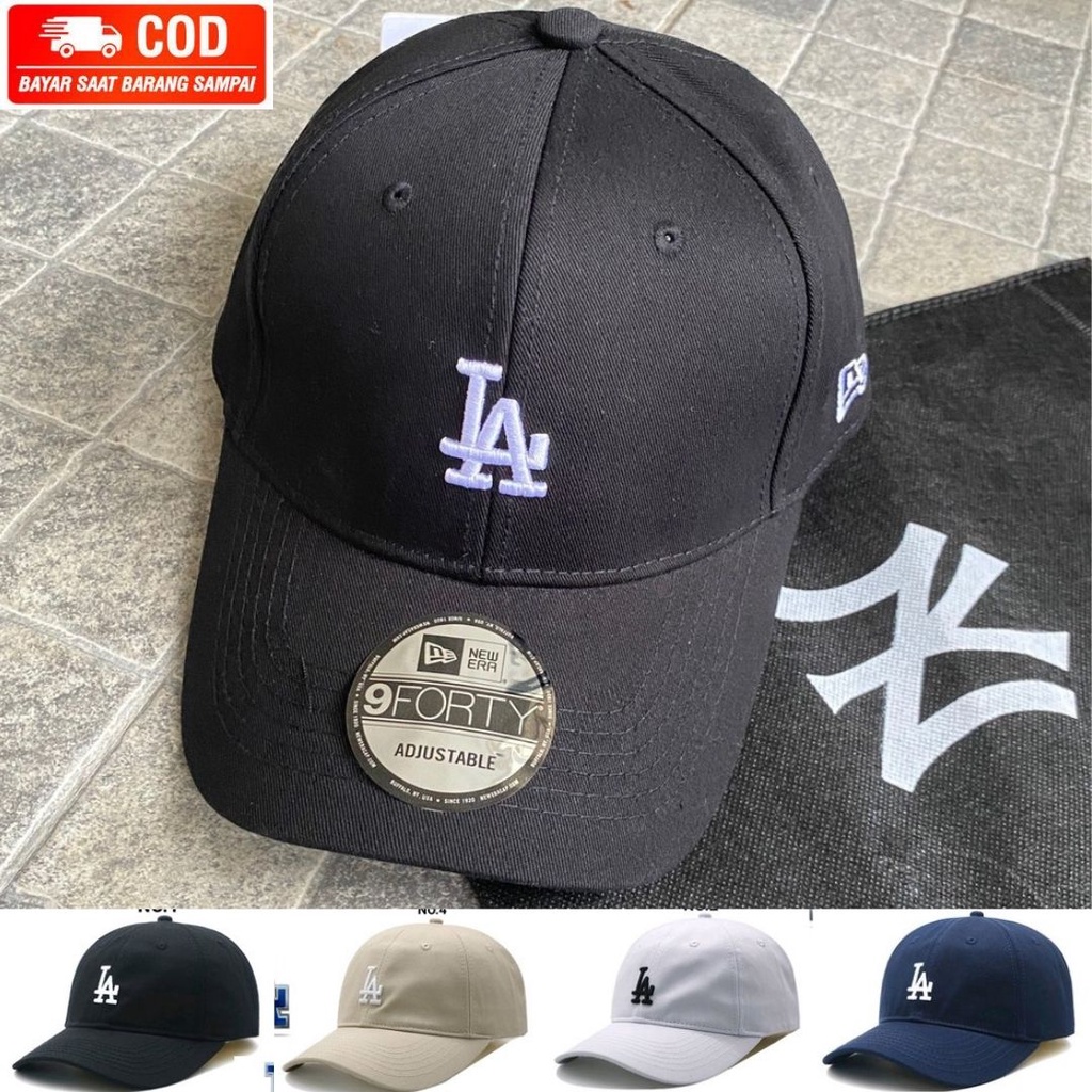 Topi Murah Baseball Pria Wanita Dewasa Bordir LA Los Angeles Premium