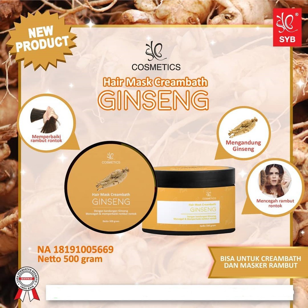 ✿ MADAME ✿ SYB HAIR MASK CREAMBATH BY 500GR / MASKER RAMBUT / PERAWATAN RAMBUT / MASKER RAMBUT SYB