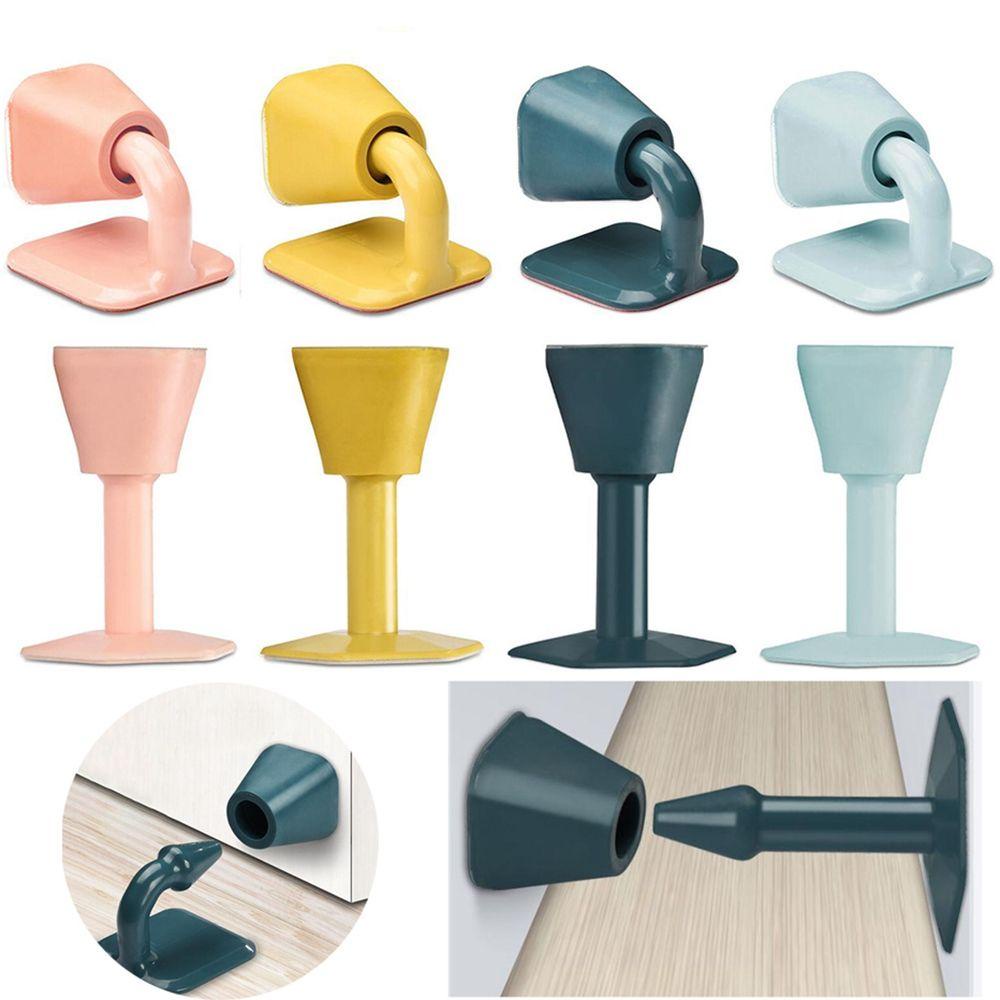 [Elegan] Door Stopper Silicone Silent Praktis Self Adheisve Pelindung Lantai Dinding Pintu Rumah