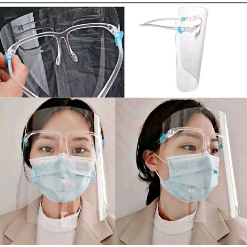 face shield / face shield kacamata / face shield nagita / fsce shield mika kacamata / face shield