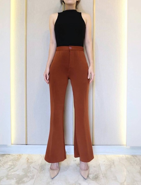 CELANA CUTBRAY ZARA Bahan scuba IMPORT / Cutbray pants / celana bahan wanita / celana kantor palazo