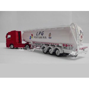 Diecast Miniatur Replika Truck Tanki LPG Pertamina