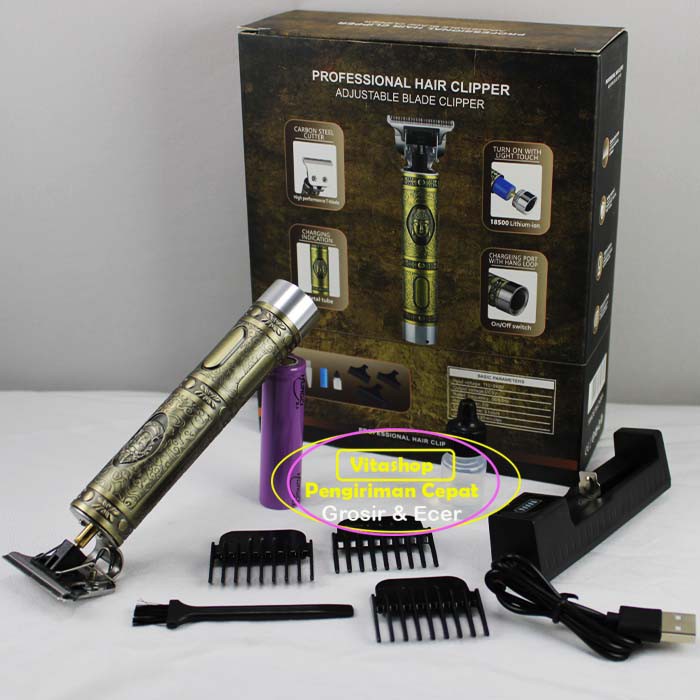 TRIMMER CLIPPER ALAT CUKUR RAMBUT WS-T99 CUKURAN BOTAK GROOMING CAS