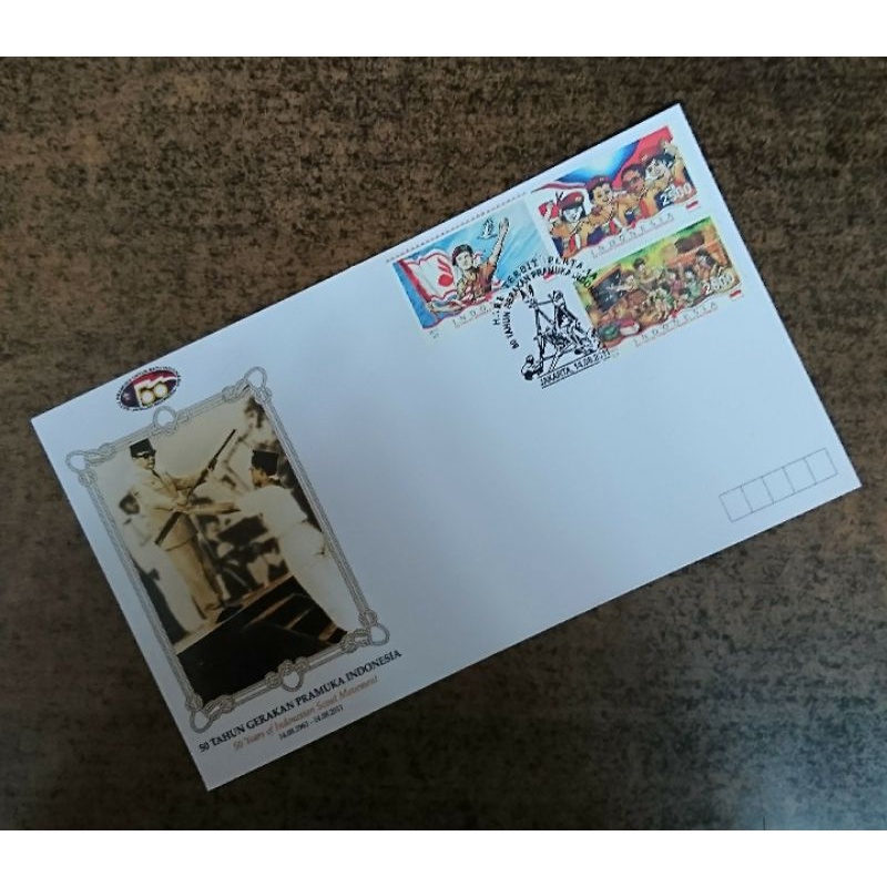 

Sampul Hari Pertama Prangko Perangko Indonesia seri 50 Tahun Gerakan Pramuka Indonesia Tahun 2011