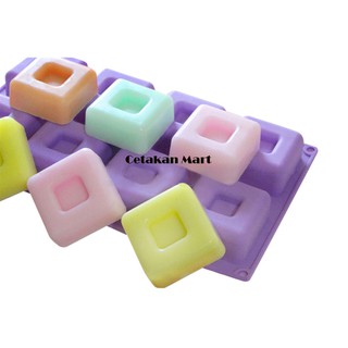 CM Cetakan Handmade DIY Silikon Sabun Soap Mold Box Kotak Pattern 8 Cavity