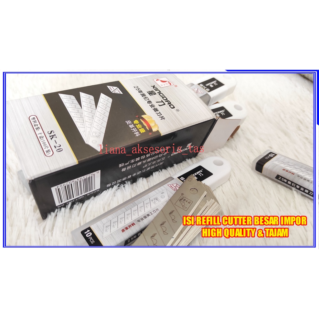 

PISAU KATER IMPOR BERKUALITAS & TAJAM - ISI REFILL CUTTER BESAR
