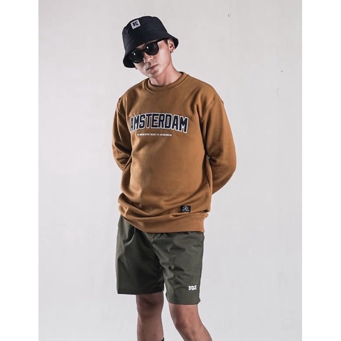 Sweater Crewneck Amsterdam Distro Bandung - Jaket Crewneck Noforty Kualitas Premium - Jaket Crewneck Noforty Pria