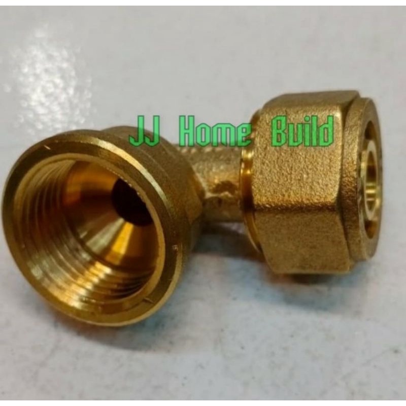 Keni / Knee Drat Dalam 1/2 inch Kuningan Tebal / Knee Water Heater