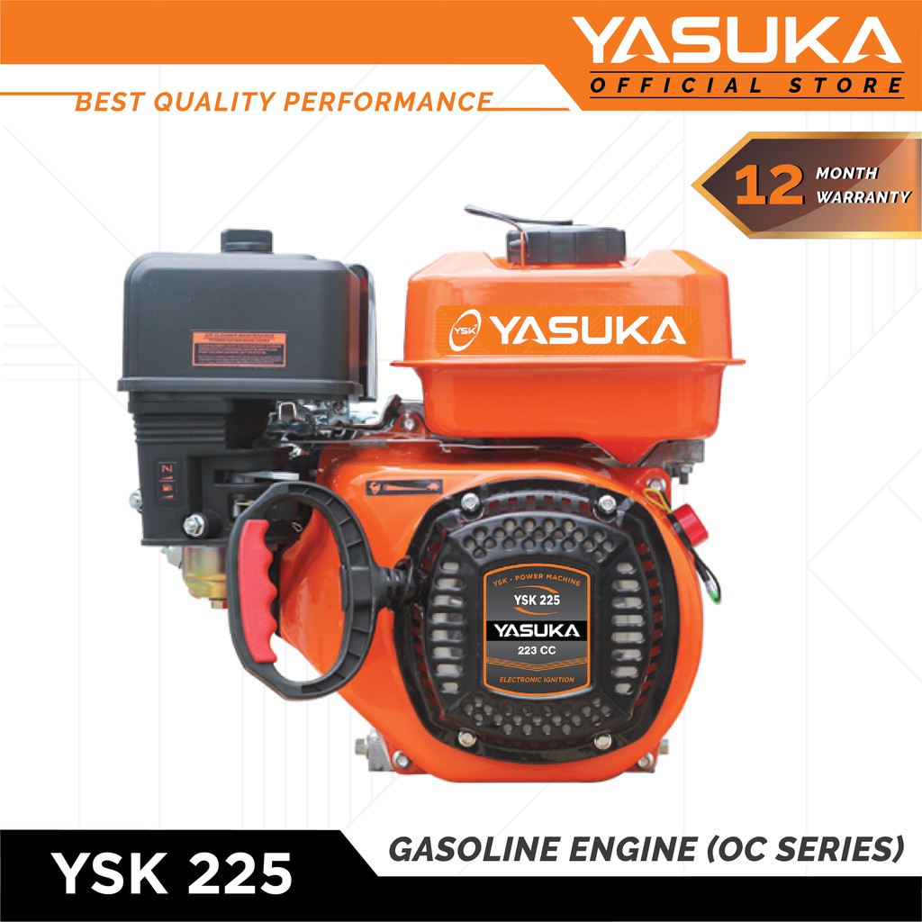 Jual Mesin Bensin Gasoline Engine Yasuka YSK 225 Orange Colour