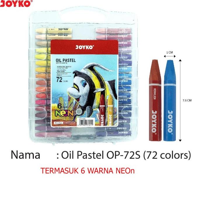 

Ready...Ready...Ready...] Joyko Crayon Oil Pastel 72 Warna Colours Krayon Minyak Anak Sekolah