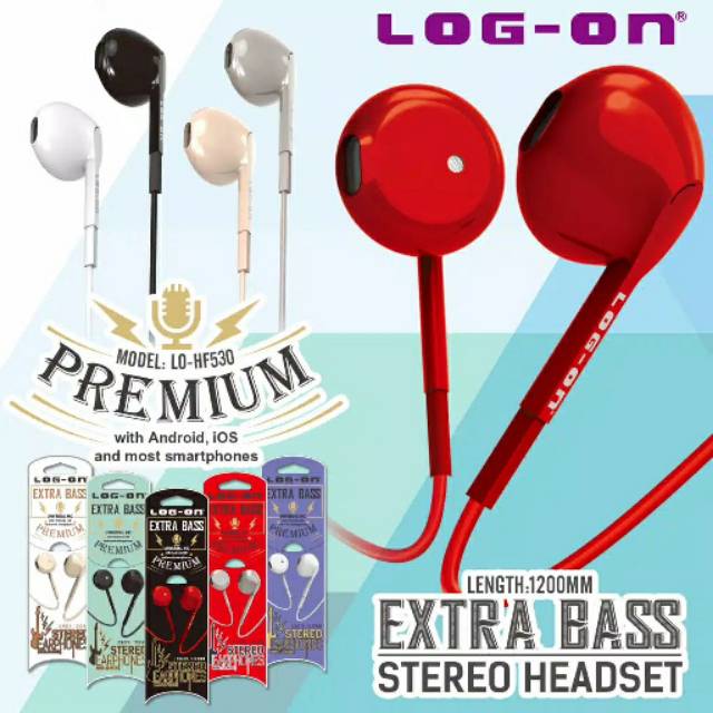 Headset Extra Bass LOG-ON