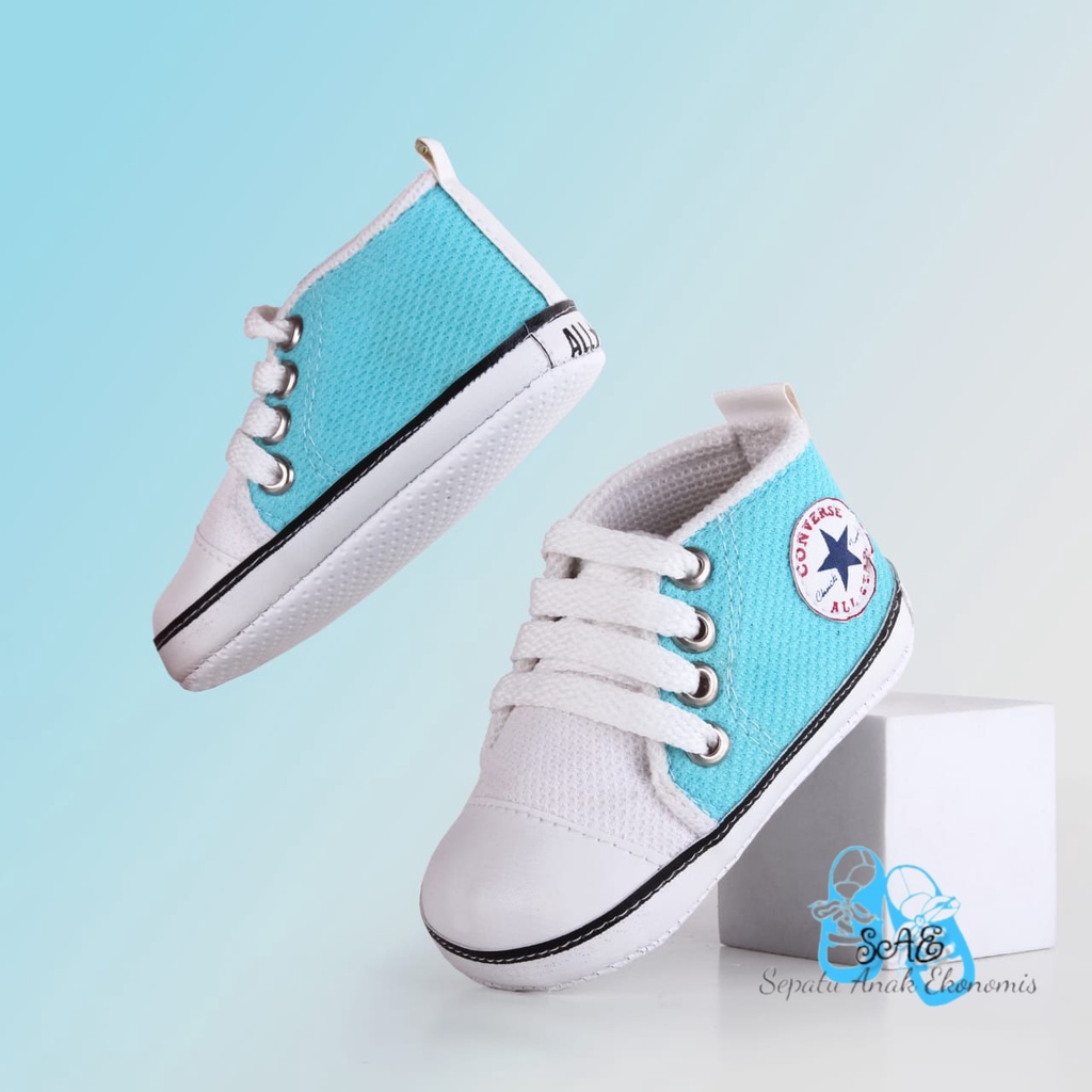 Sepatu Sneakers Bayi Laki-Laki Perempuan Usia Umur 0-12 Bulan Sepatu Prewalker Baby Shoes - Anak Belajar Jalan - Sepatu Anak Ekonomis