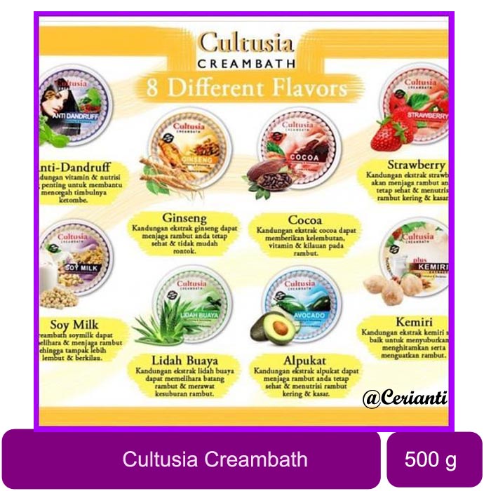 Cultusia Creambath Rambut 500 Gr ML Creambath ala Salon_Cerianti