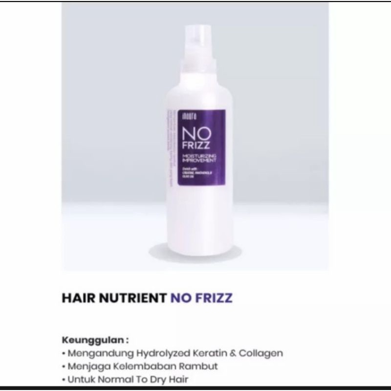 Inaura No Frizz 250ml Vitamin Rambut Pewarnaan Pelurusan Catok 250ml