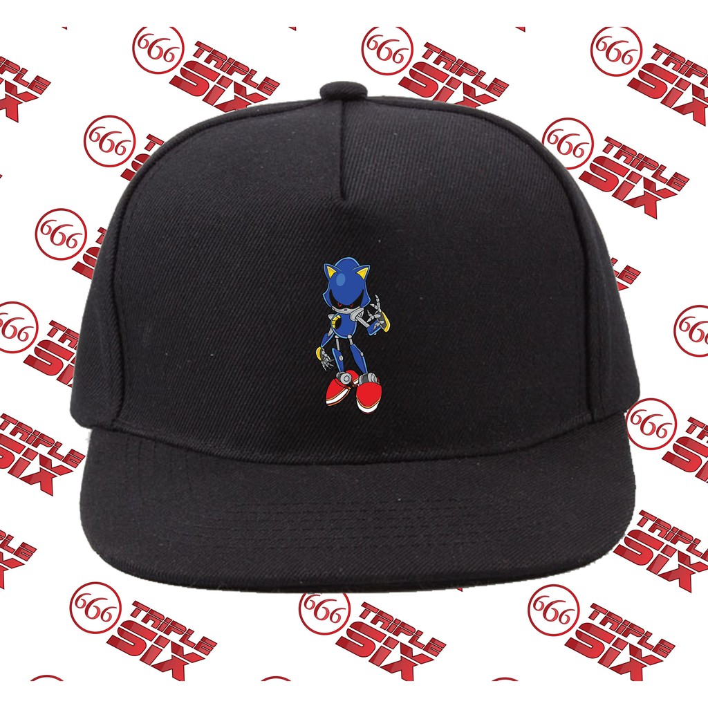 Topi Snapback Cotton Sonic the hedgehog Metal sonic