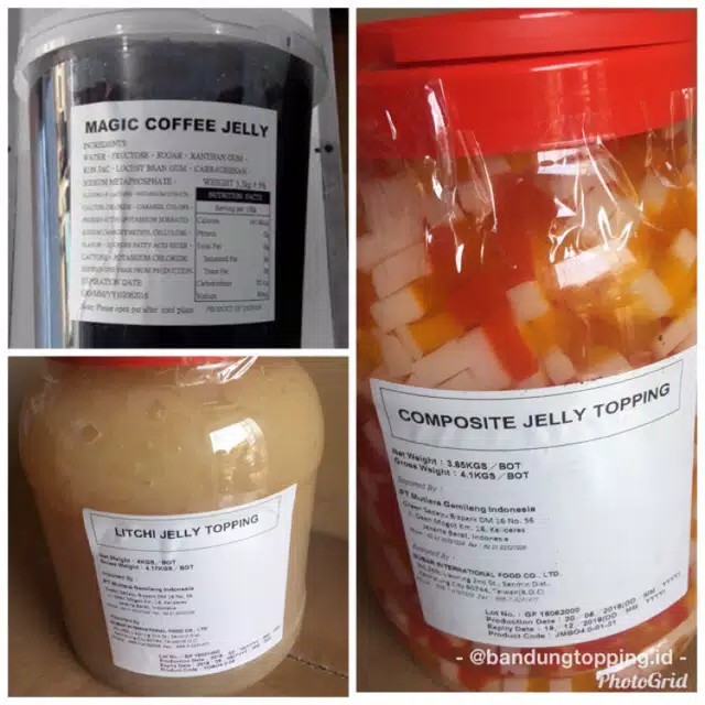 Topping jelly import 1 pail