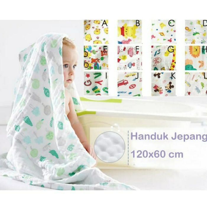 Handuk Jepang Bayi - Handuk Bayi Good Quality - Handuk Anak dan Balita