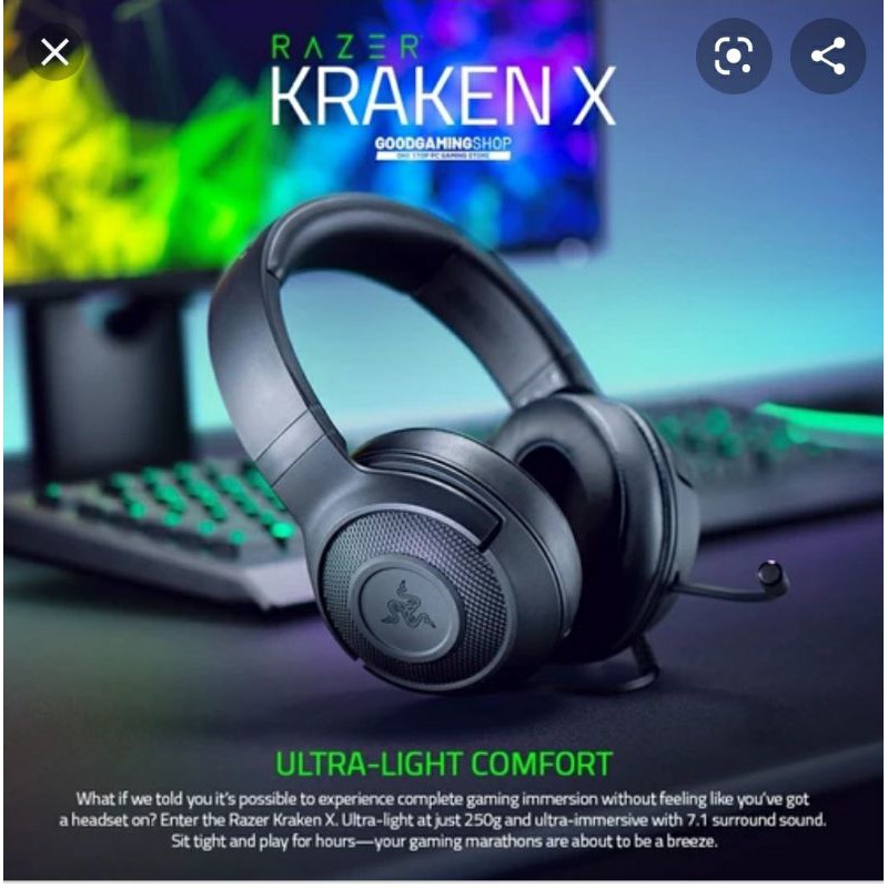HEADPHONE RAZER KRAKEN X
