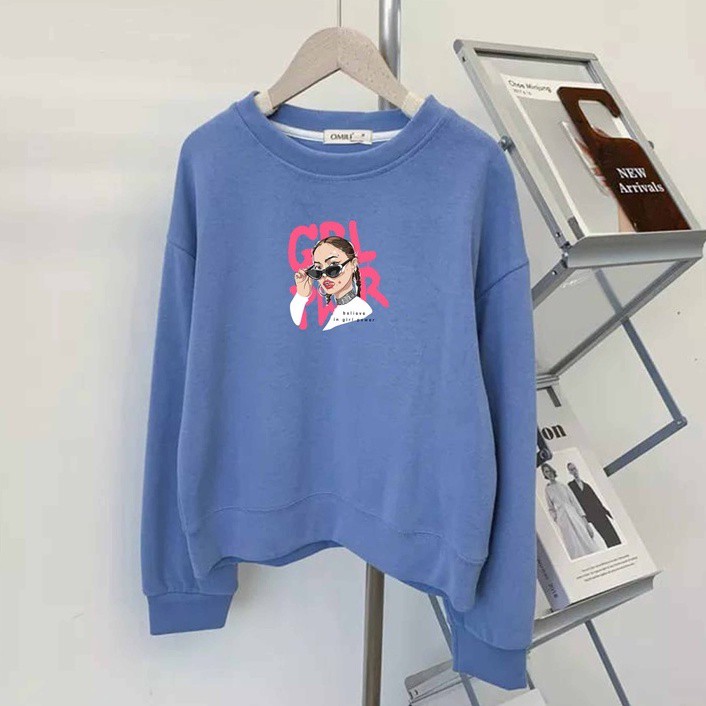 Sweater Cool Girl Wanita Oversize M - XXL Best Seller