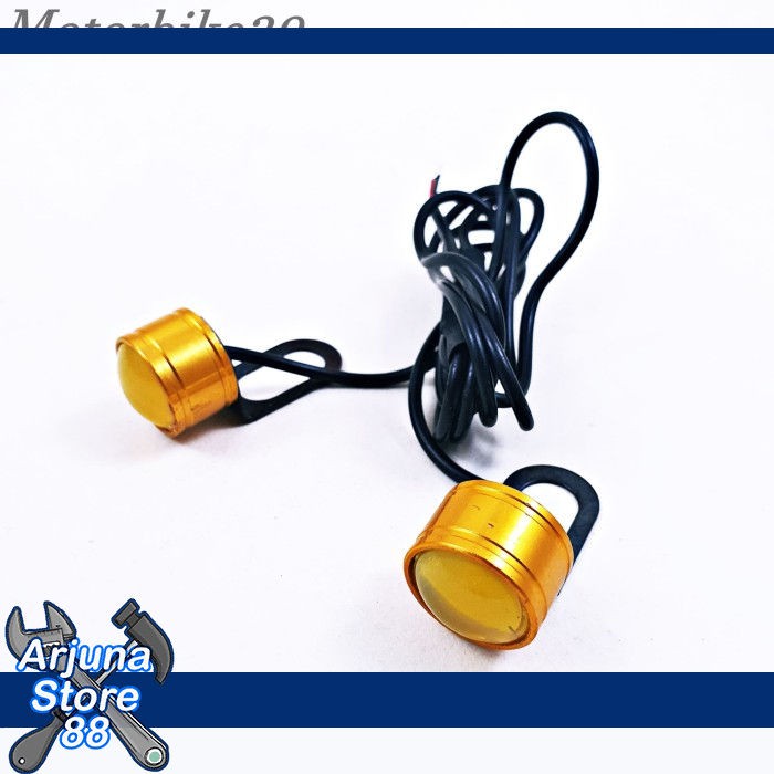 Lampu Mata Elang LED DRL Eagle Eyes Kuning Lampu LED