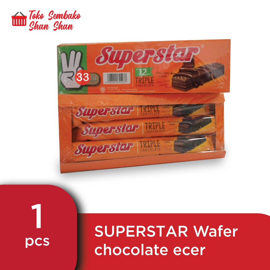 

SUPERSTAR WAFER TRIPLE CHOCOLATE ECER MURAH