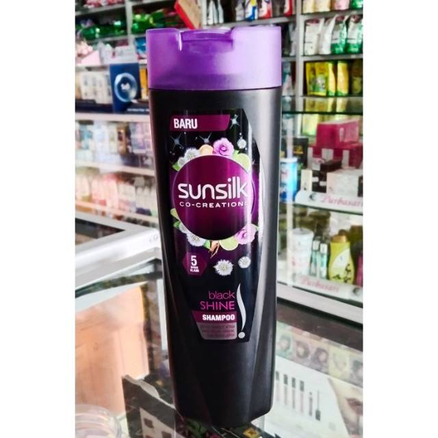 SUNSILK CO-CREATIONS Black Shine / sampo untuk rambut hitam dan bebas lepek