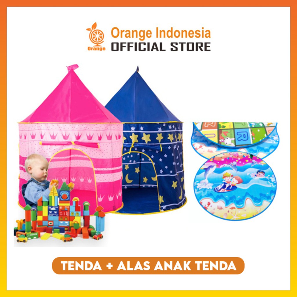 Tenda + Alas Anak Tenda Motif  Karakter Anak autdoor dan Indoor WHFURNITURE