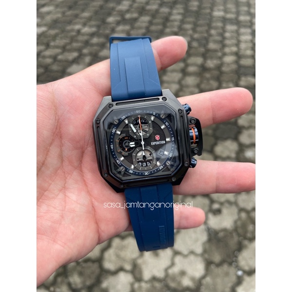 Jam Tangan Expedition E 6812 Original Blue Pria