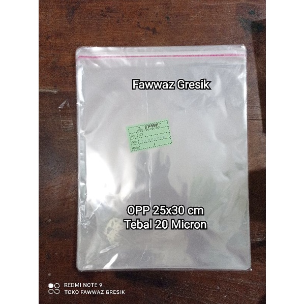 Plastik OPP 25x30 Plastik Bening Plastik Perekat Plastik Kaca Plastik Baju Hem Jaket Souvenir