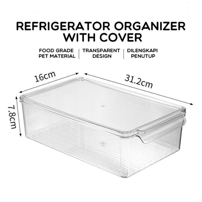 Jual Kontainer Makanan Kulkas Kotak Penyimpanan Kulkas Fridge Storage Box Shopee Indonesia 2484